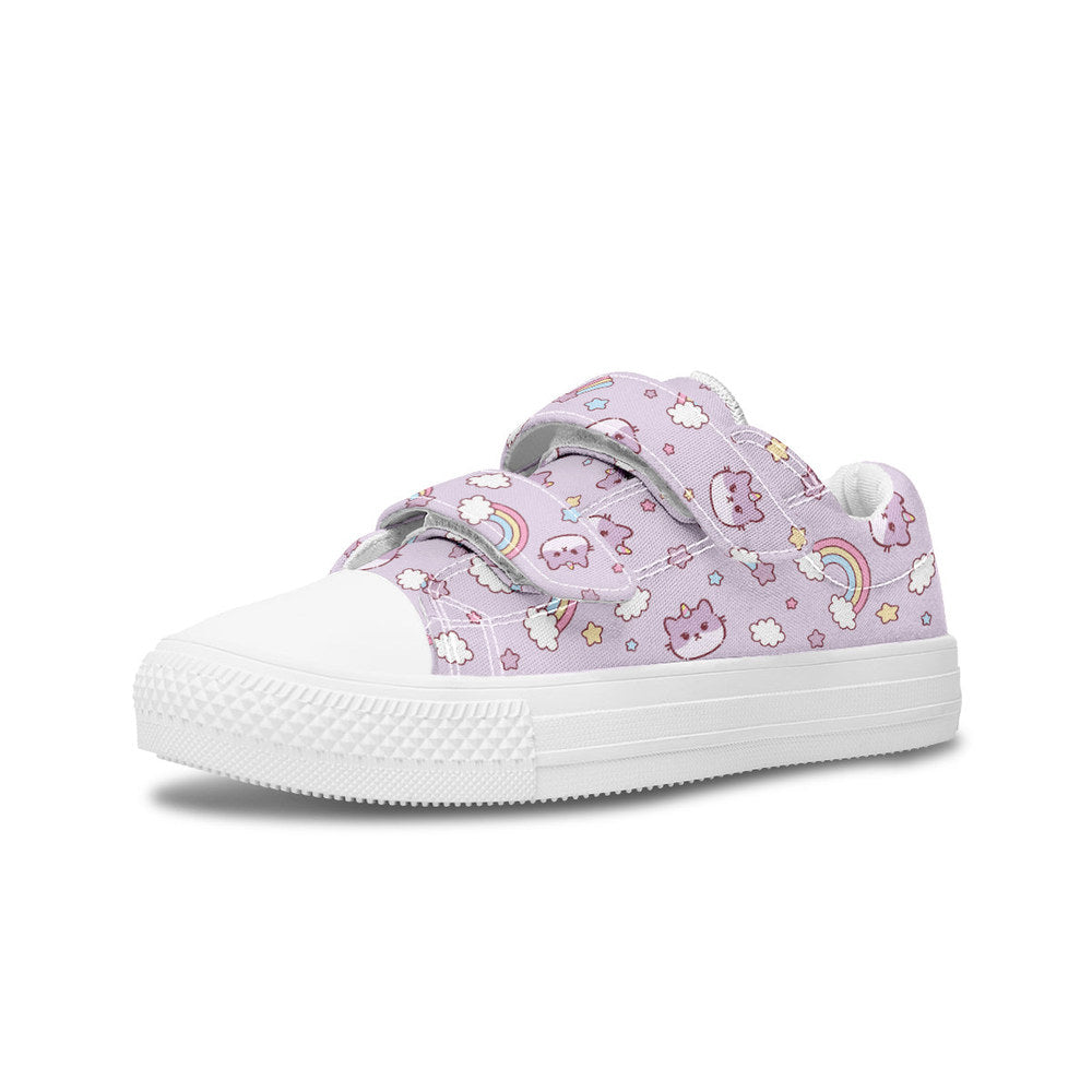 MyKids-USA® Kids Shoes Low Tops Rainbow And Cats
