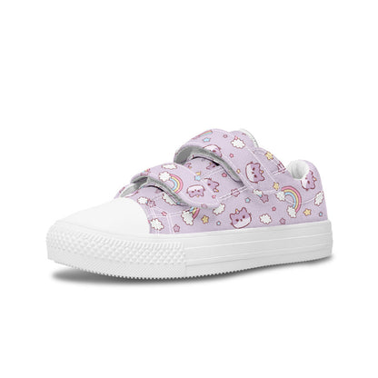 MyKids-USA® Kids Shoes Low Tops Rainbow And Cats