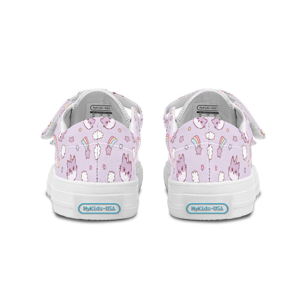 MyKids-USA® Kids Shoes Low Tops Rainbow And Cats