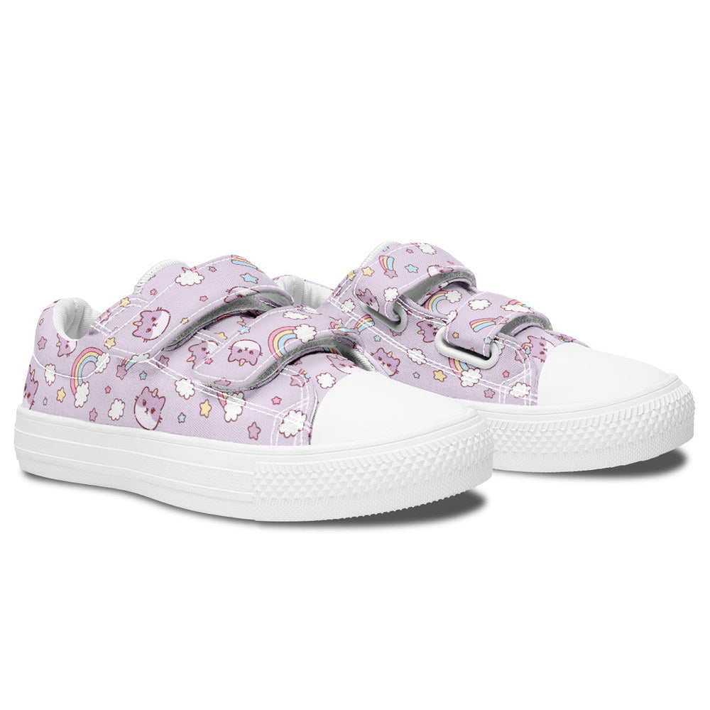 MyKids-USA® Kids Shoes Low Tops Rainbow And Cats
