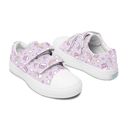MyKids-USA® Kids Shoes Low Tops Rainbow And Cats