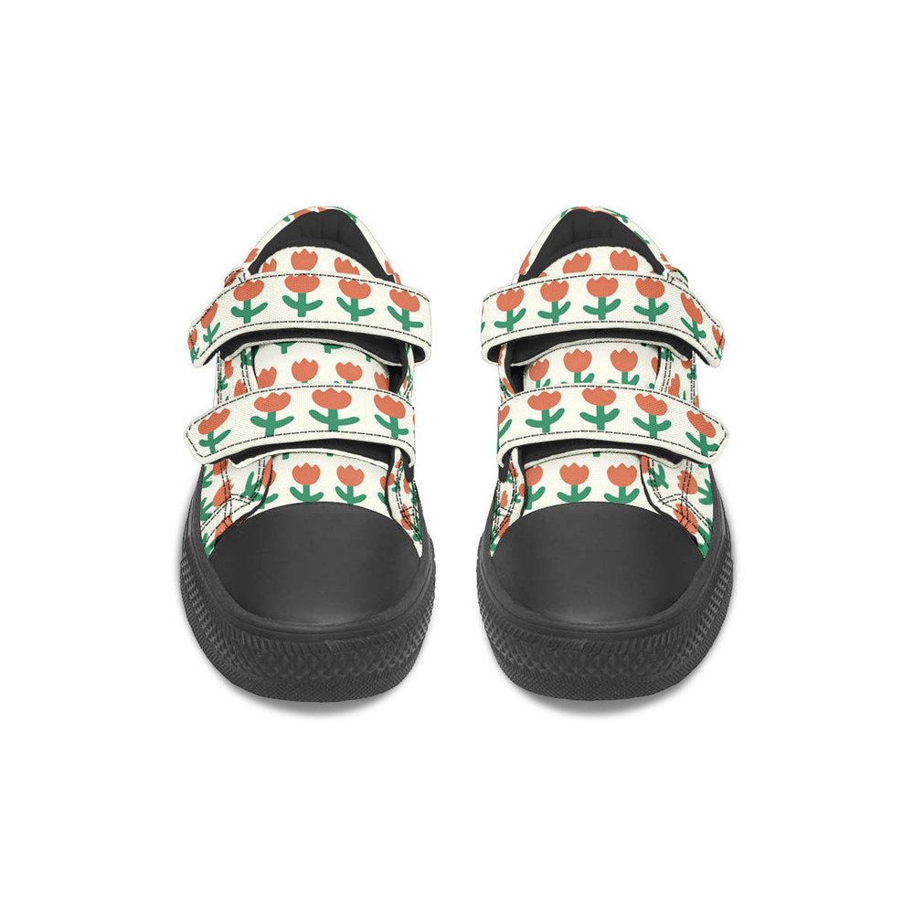 MyKids-USA® Kids Shoes Low Tops Floral Pattern