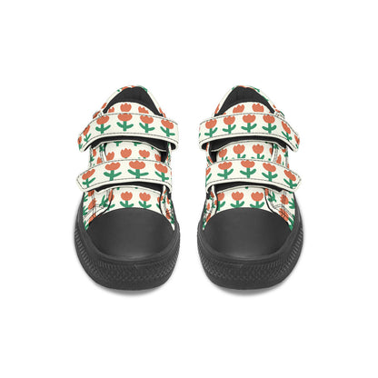 MyKids-USA® Kids Shoes Low Tops Floral Pattern