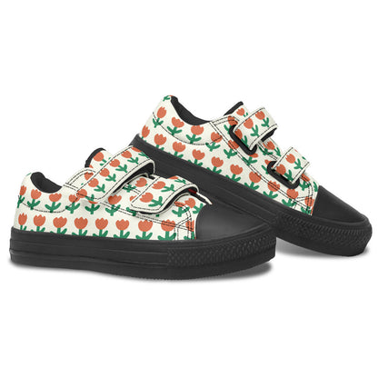 MyKids-USA® Kids Shoes Low Tops Floral Pattern