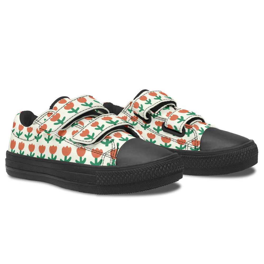 MyKids-USA® Kids Shoes Low Tops Floral Pattern
