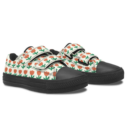 MyKids-USA® Kids Shoes Low Tops Floral Pattern