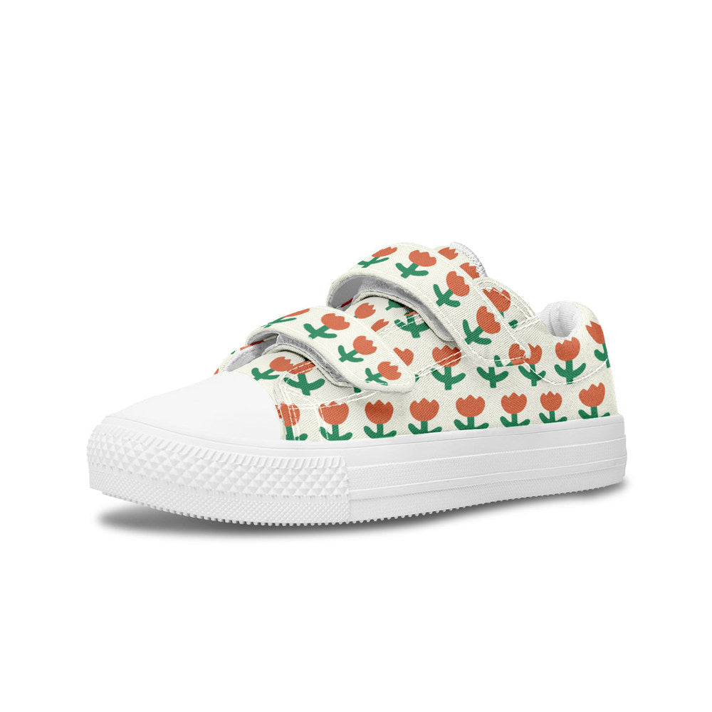 MyKids-USA® Kids Shoes Low Tops Floral Pattern