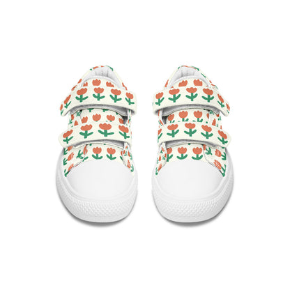 MyKids-USA® Kids Shoes Low Tops Floral Pattern