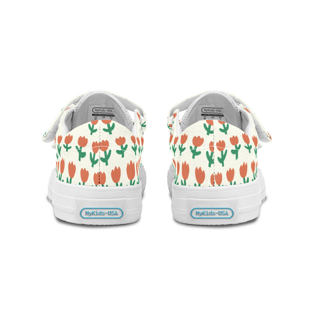 MyKids-USA® Kids Shoes Low Tops Floral Pattern