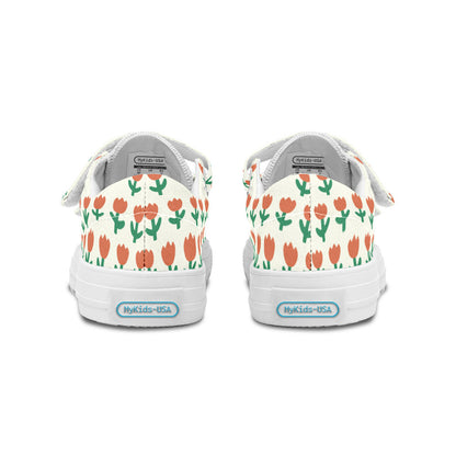 MyKids-USA® Kids Shoes Low Tops Floral Pattern