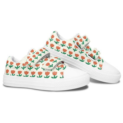 MyKids-USA® Kids Shoes Low Tops Floral Pattern
