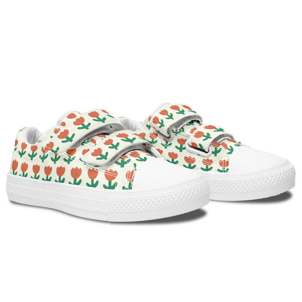 MyKids-USA® Kids Shoes Low Tops Floral Pattern