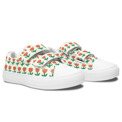 MyKids-USA® Kids Shoes Low Tops Floral Pattern
