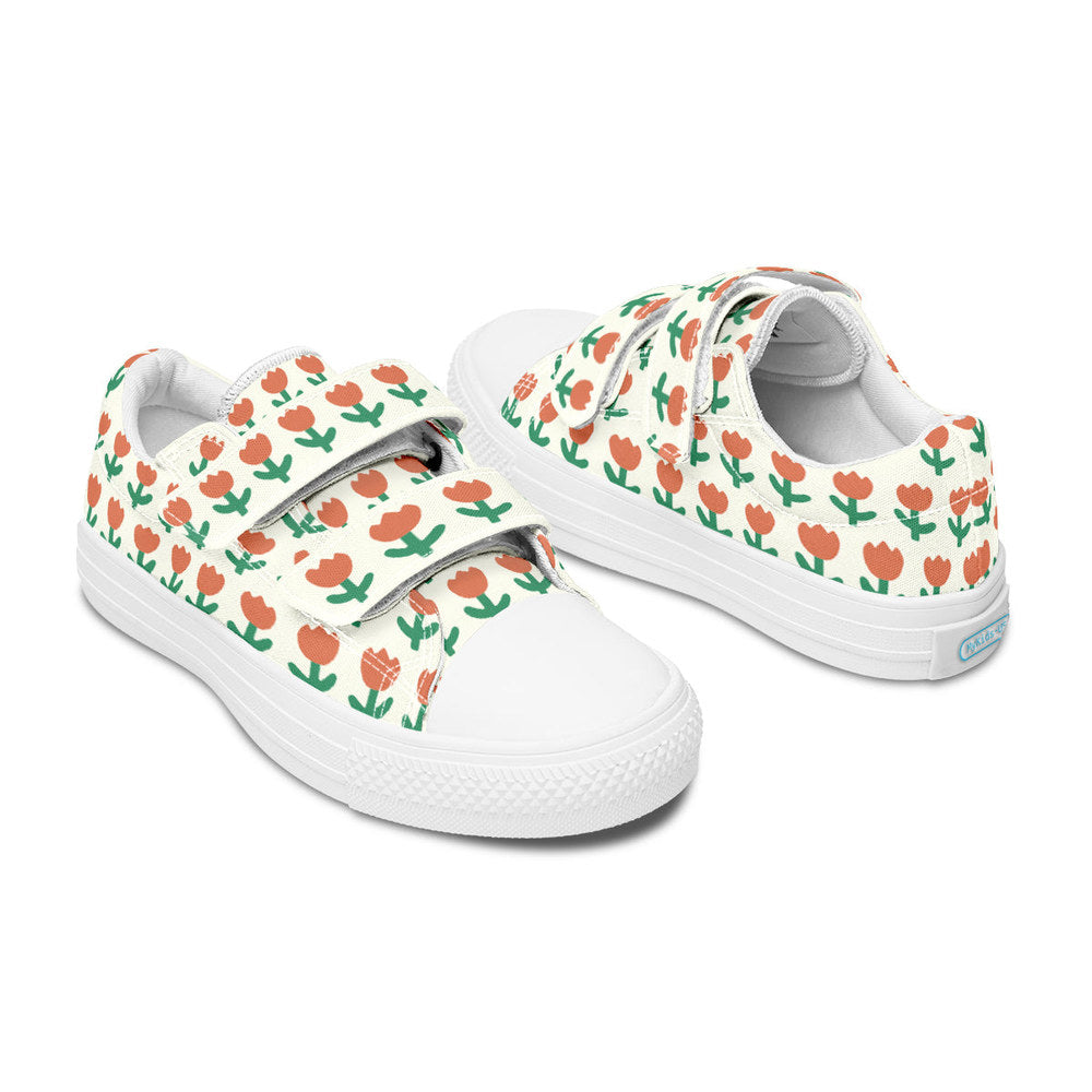 MyKids-USA® Kids Shoes Low Tops Floral Pattern