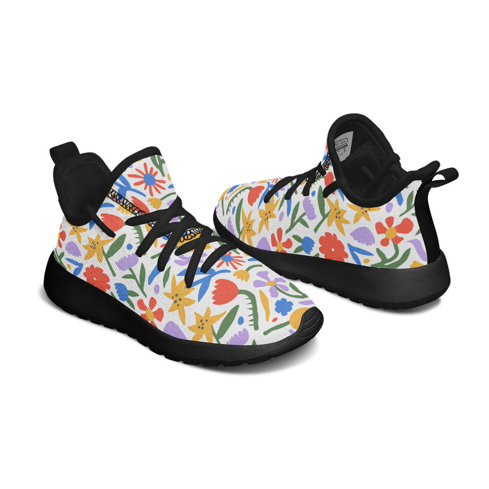 MyKids-USA® Kids Shoes Sneakers Abstract Flowers