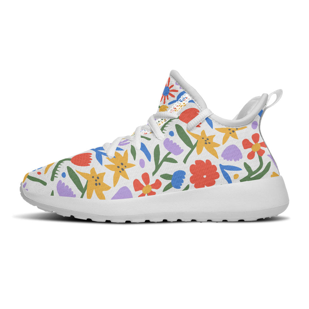 MyKids-USA® Kids Shoes Sneakers Abstract Flowers