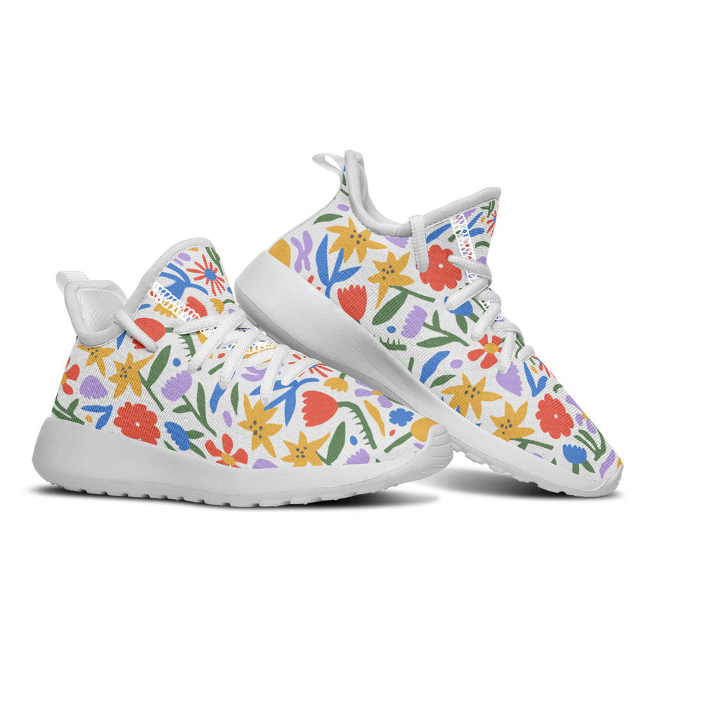 MyKids-USA® Kids Shoes Sneakers Abstract Flowers