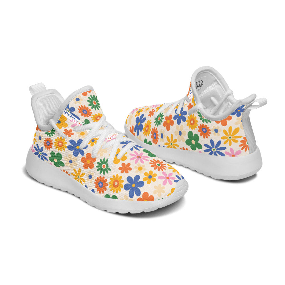 MyKids-USA® Kids Shoes Sneakers Colorful Flowers
