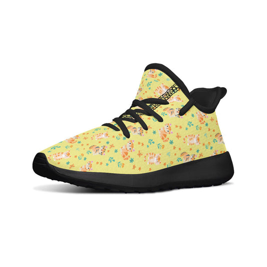 MyKids-USA® Kids Shoes Sneakers Floral Cats