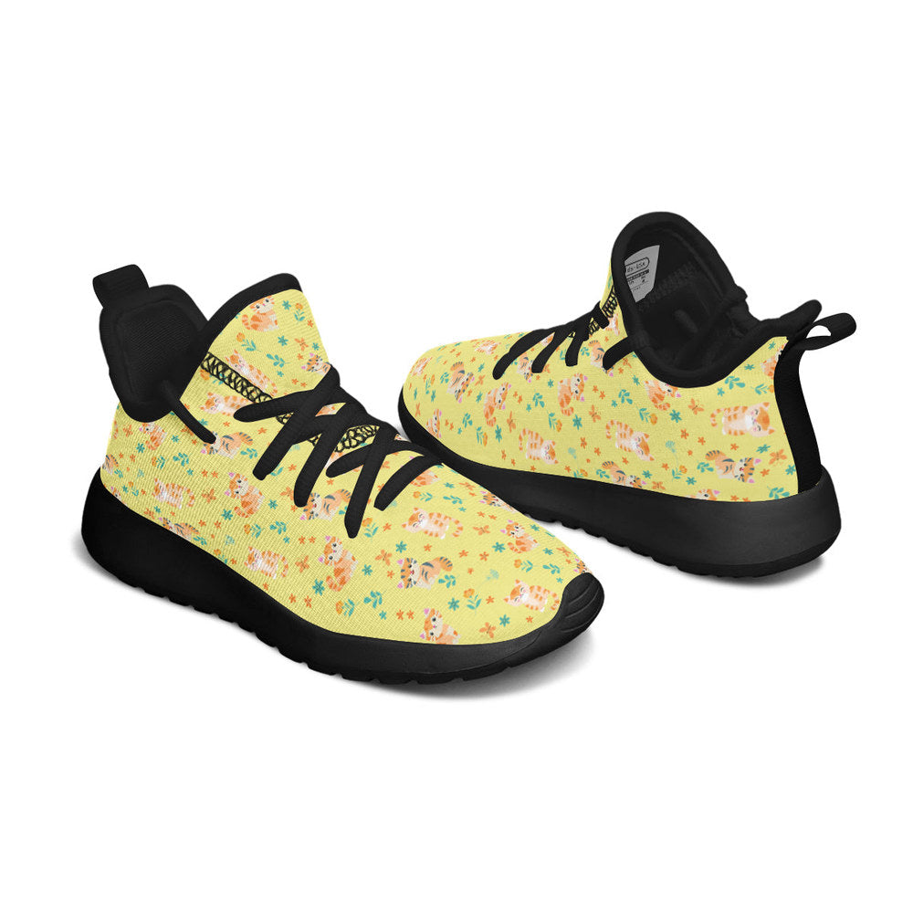 MyKids-USA® Kids Shoes Sneakers Floral Cats