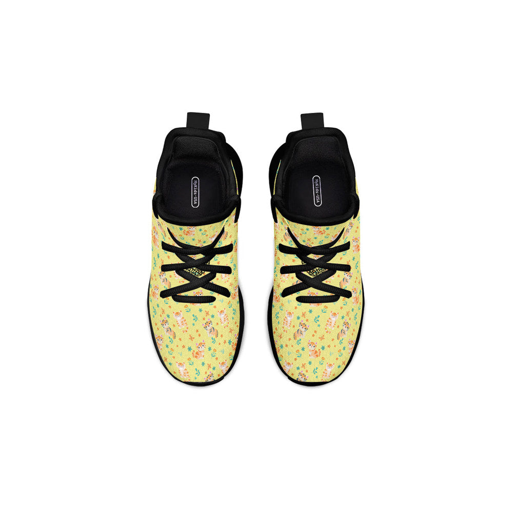 MyKids-USA® Kids Shoes Sneakers Floral Cats