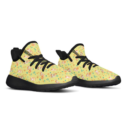 MyKids-USA® Kids Shoes Sneakers Floral Cats