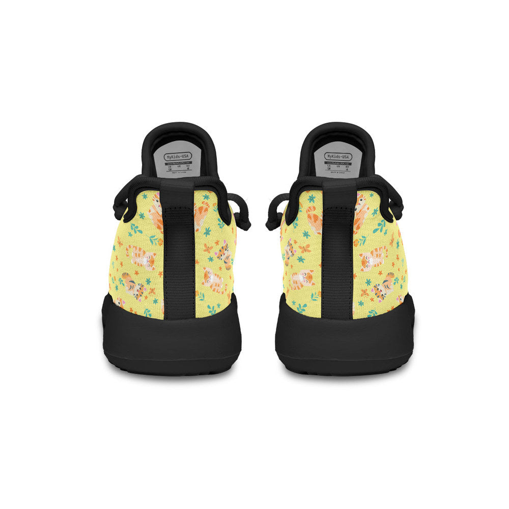 MyKids-USA® Kids Shoes Sneakers Floral Cats