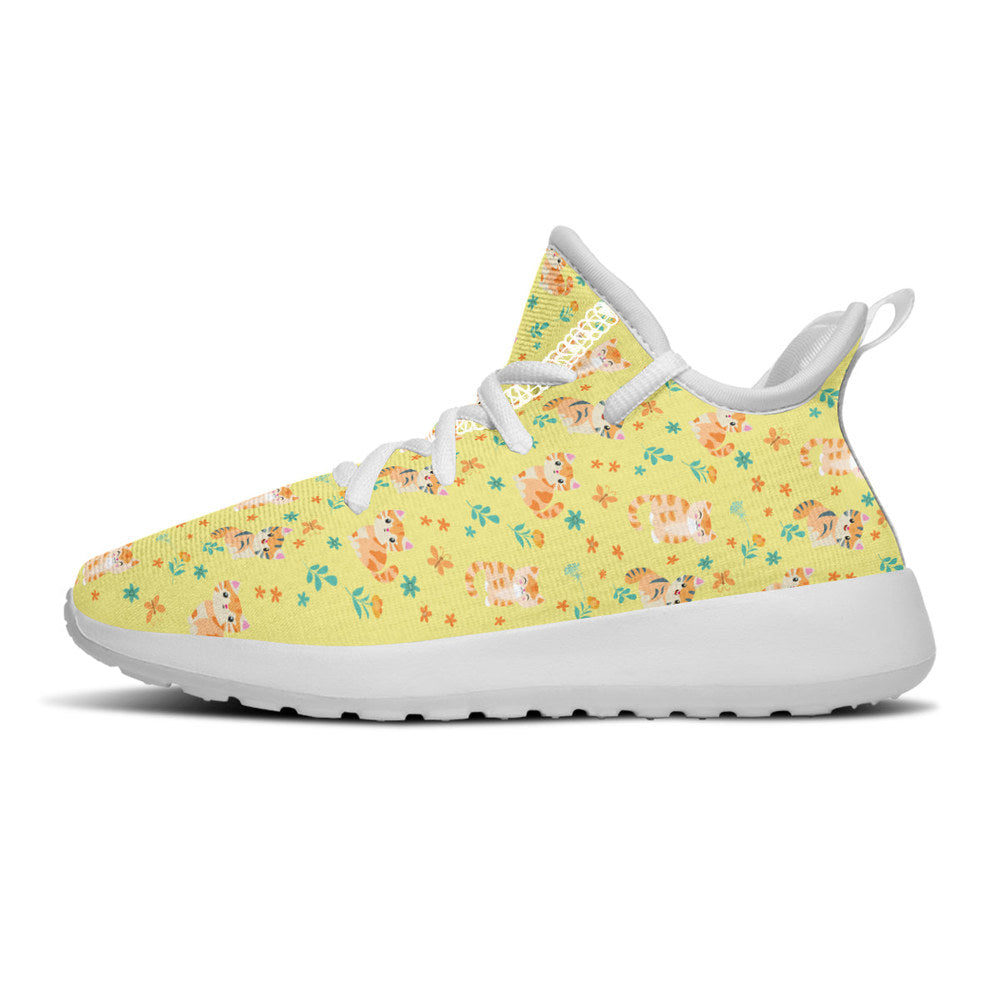 MyKids-USA® Kids Shoes Sneakers Floral Cats