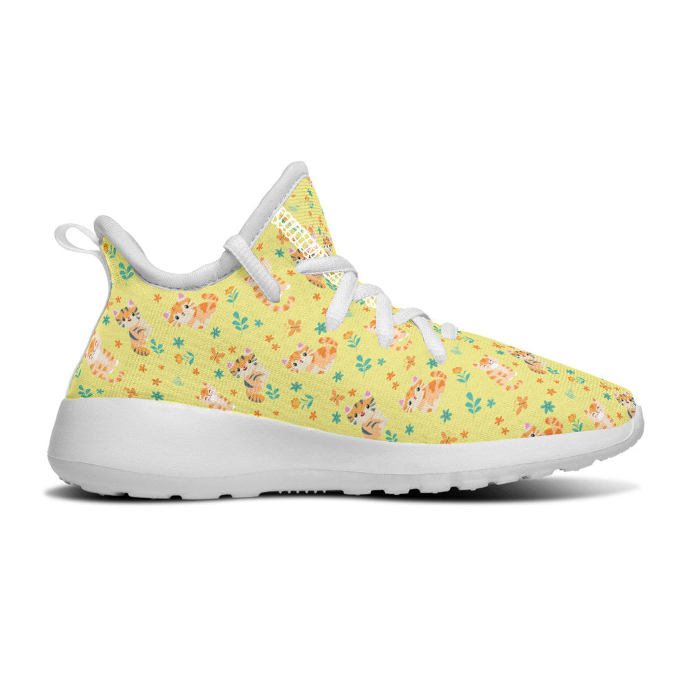 MyKids-USA® Kids Shoes Sneakers Floral Cats