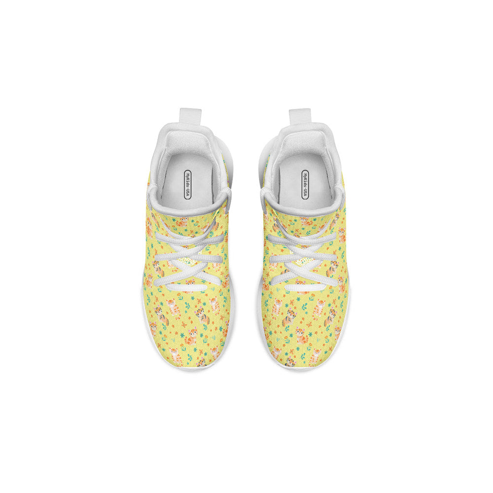 MyKids-USA® Kids Shoes Sneakers Floral Cats