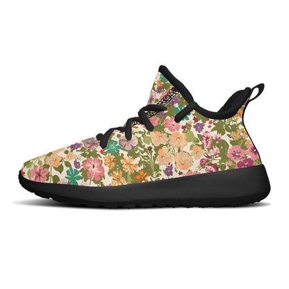 MyKids-USA® Kids Shoes Sneakers Mixed Flowers Pattern