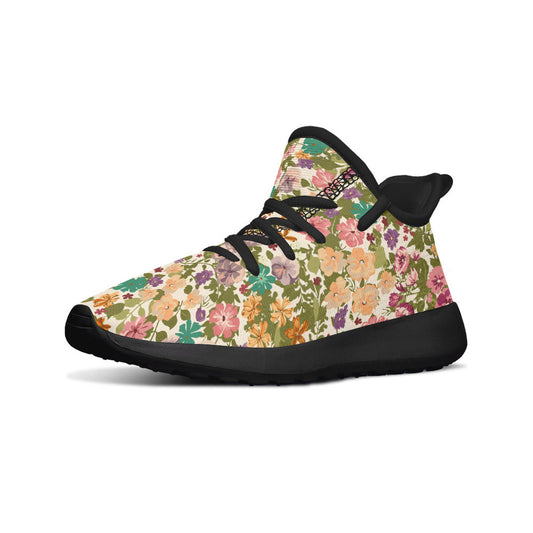 MyKids-USA® Kids Shoes Sneakers Mixed Flowers Pattern