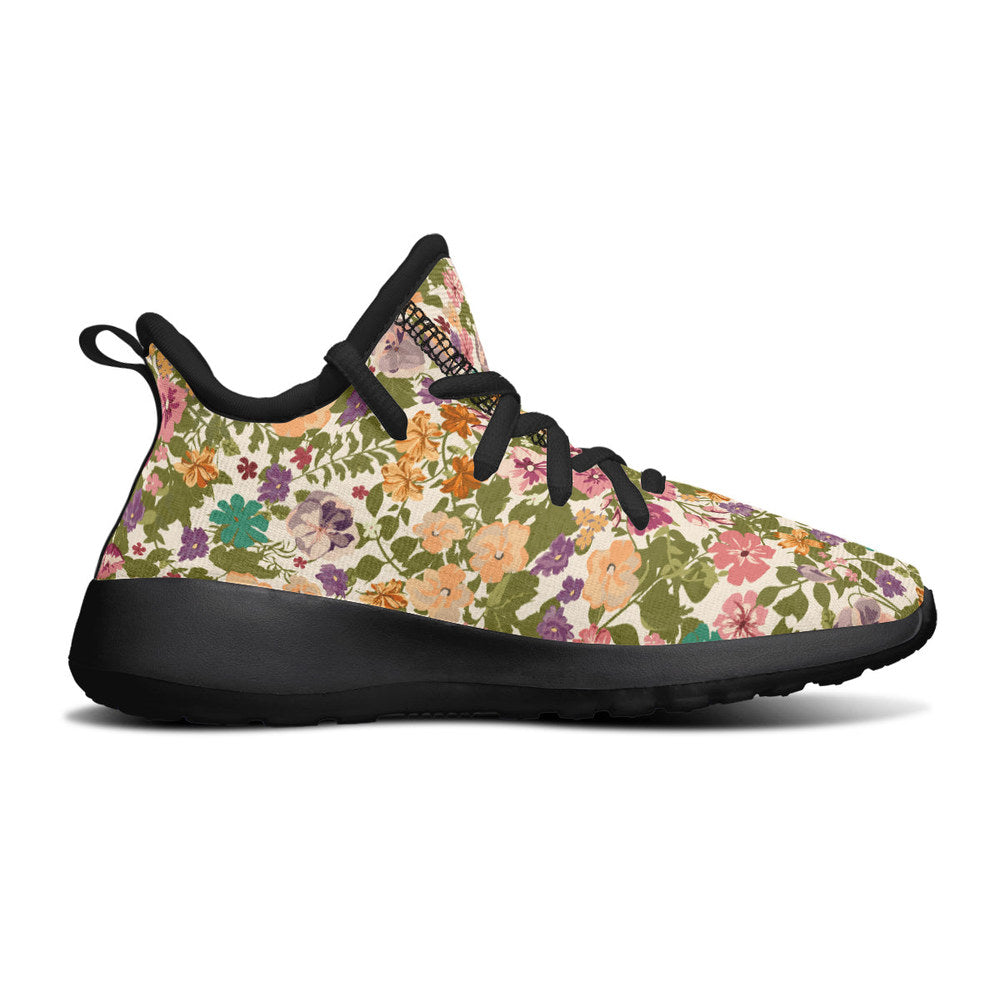 MyKids-USA® Kids Shoes Sneakers Mixed Flowers Pattern