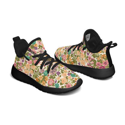 MyKids-USA® Kids Shoes Sneakers Mixed Flowers Pattern