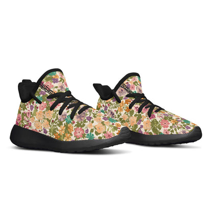 MyKids-USA® Kids Shoes Sneakers Mixed Flowers Pattern