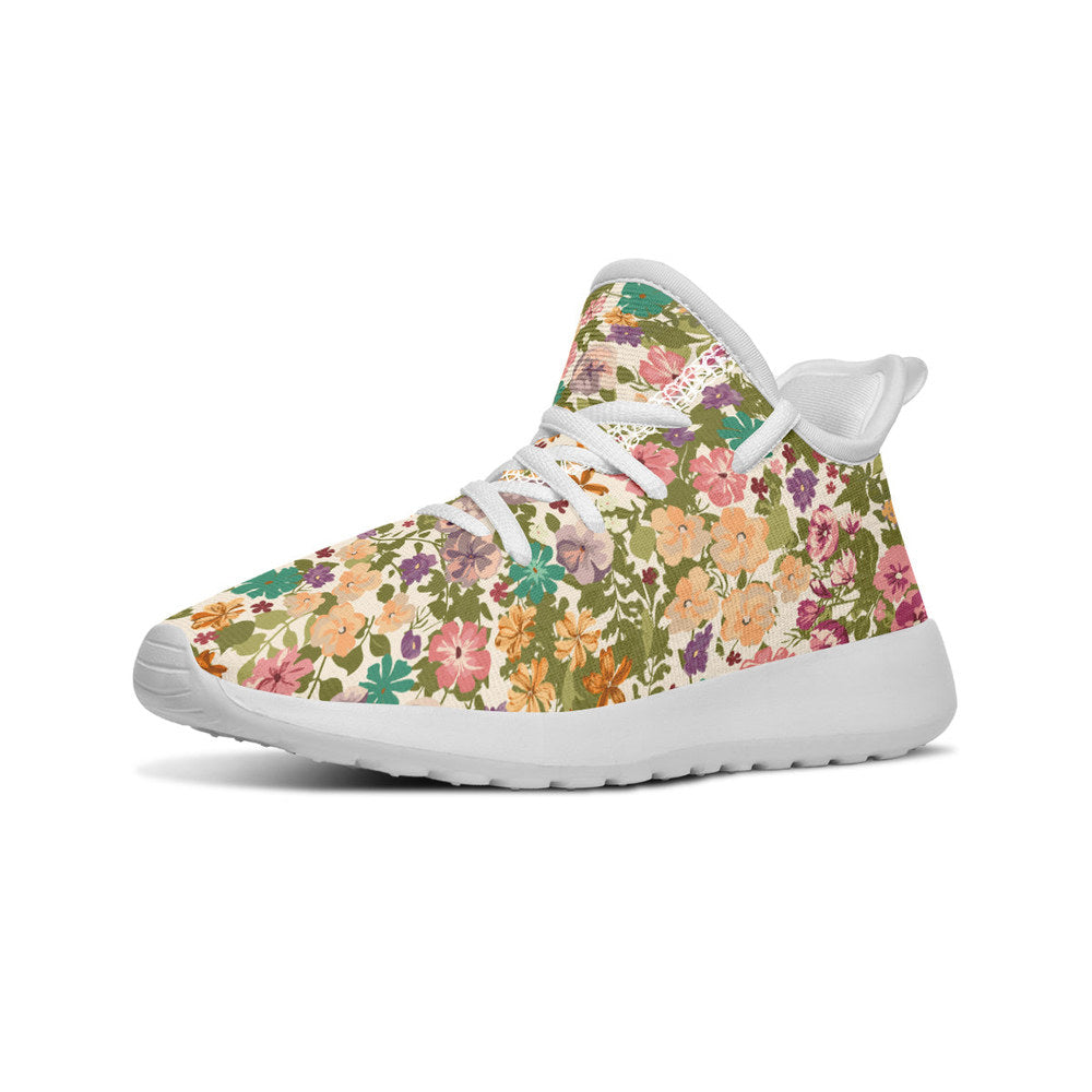 MyKids-USA® Kids Shoes Sneakers Mixed Flowers Pattern
