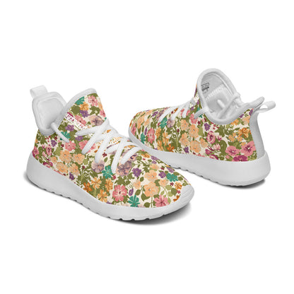 MyKids-USA® Kids Shoes Sneakers Mixed Flowers Pattern