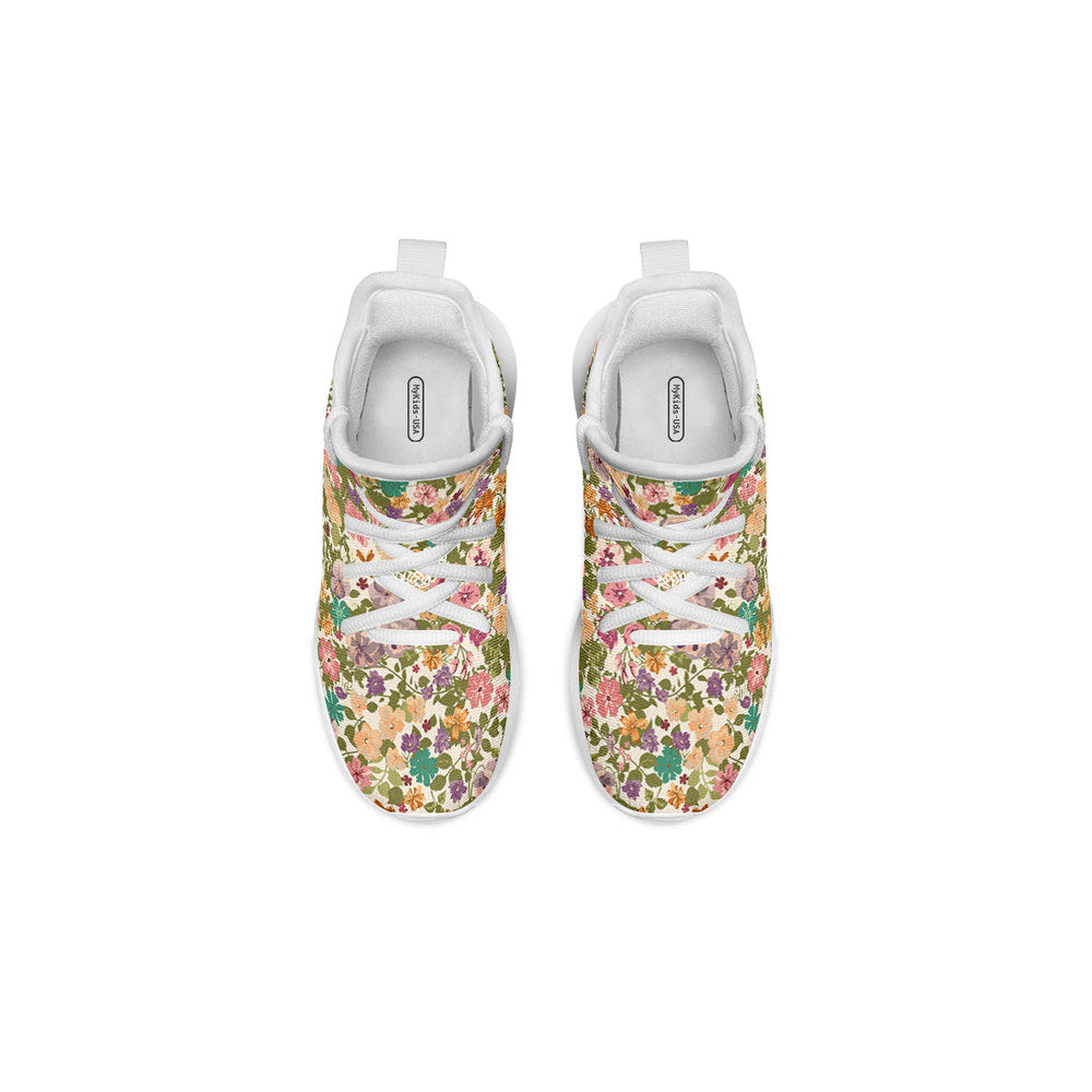 MyKids-USA® Kids Shoes Sneakers Mixed Flowers Pattern