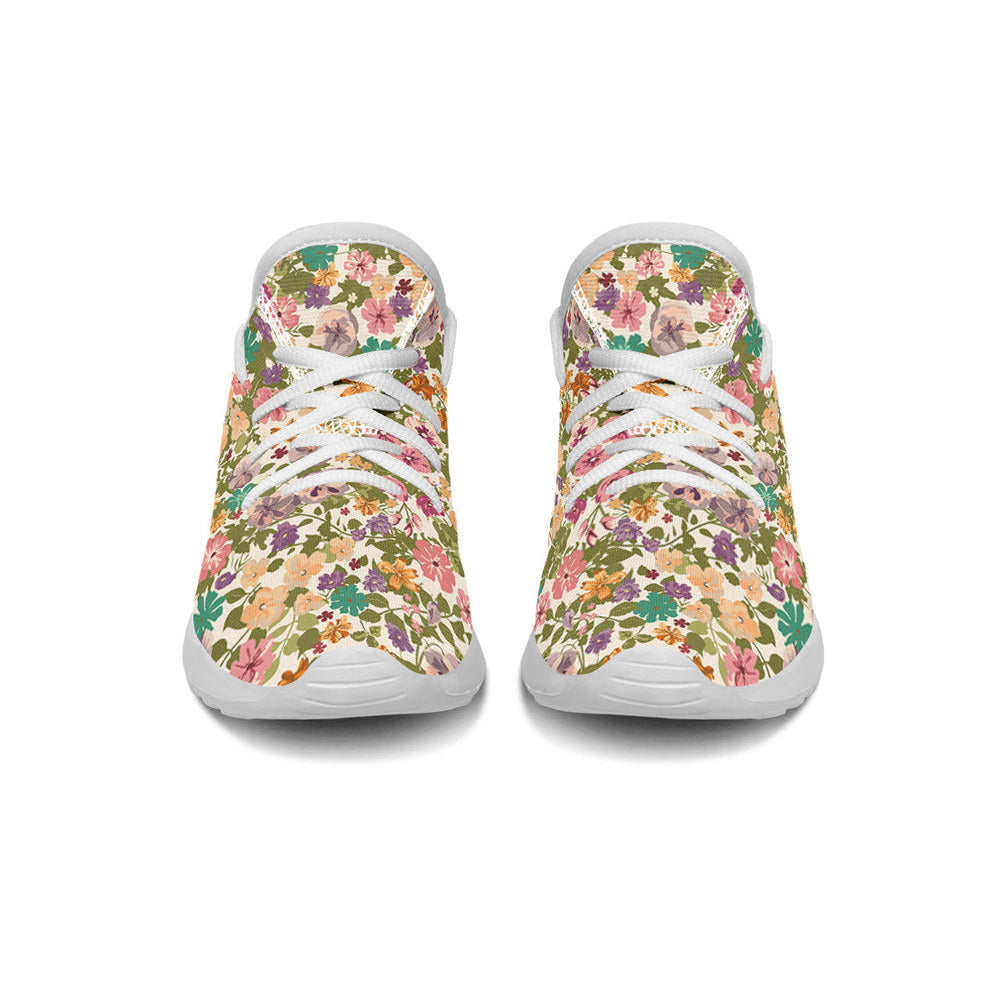 MyKids-USA® Kids Shoes Sneakers Mixed Flowers Pattern
