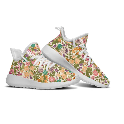 MyKids-USA® Kids Shoes Sneakers Mixed Flowers Pattern