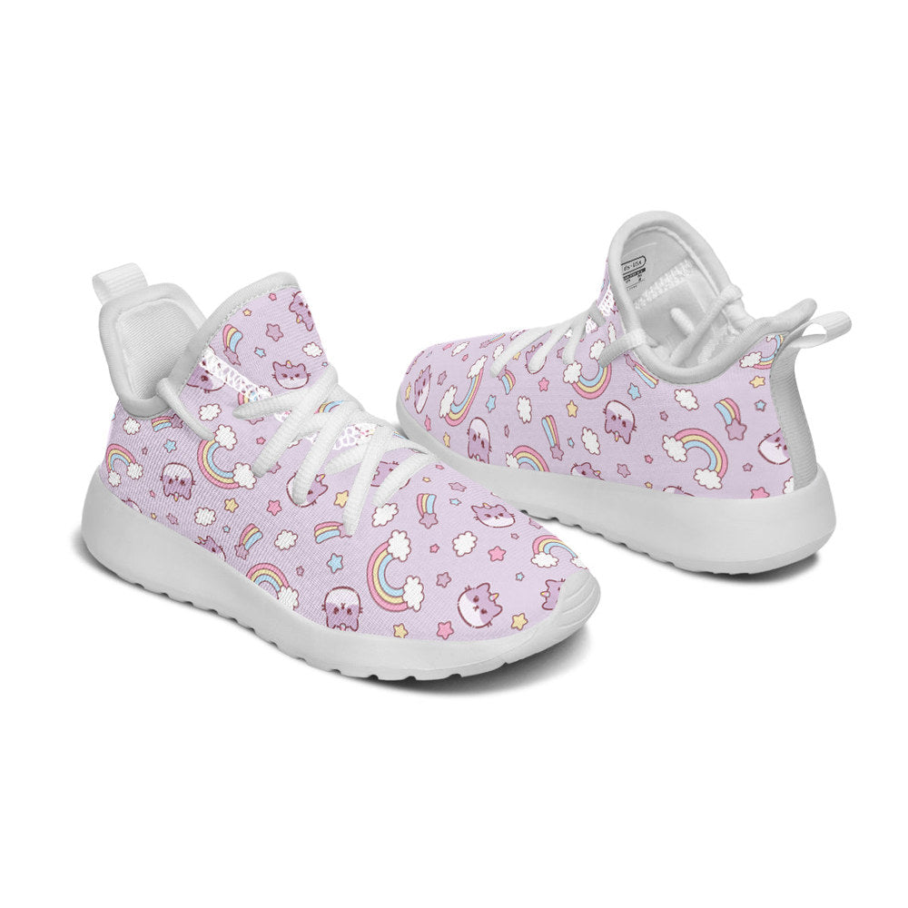 MyKids-USA® Kids Shoes Sneakers Rainbow And Cats