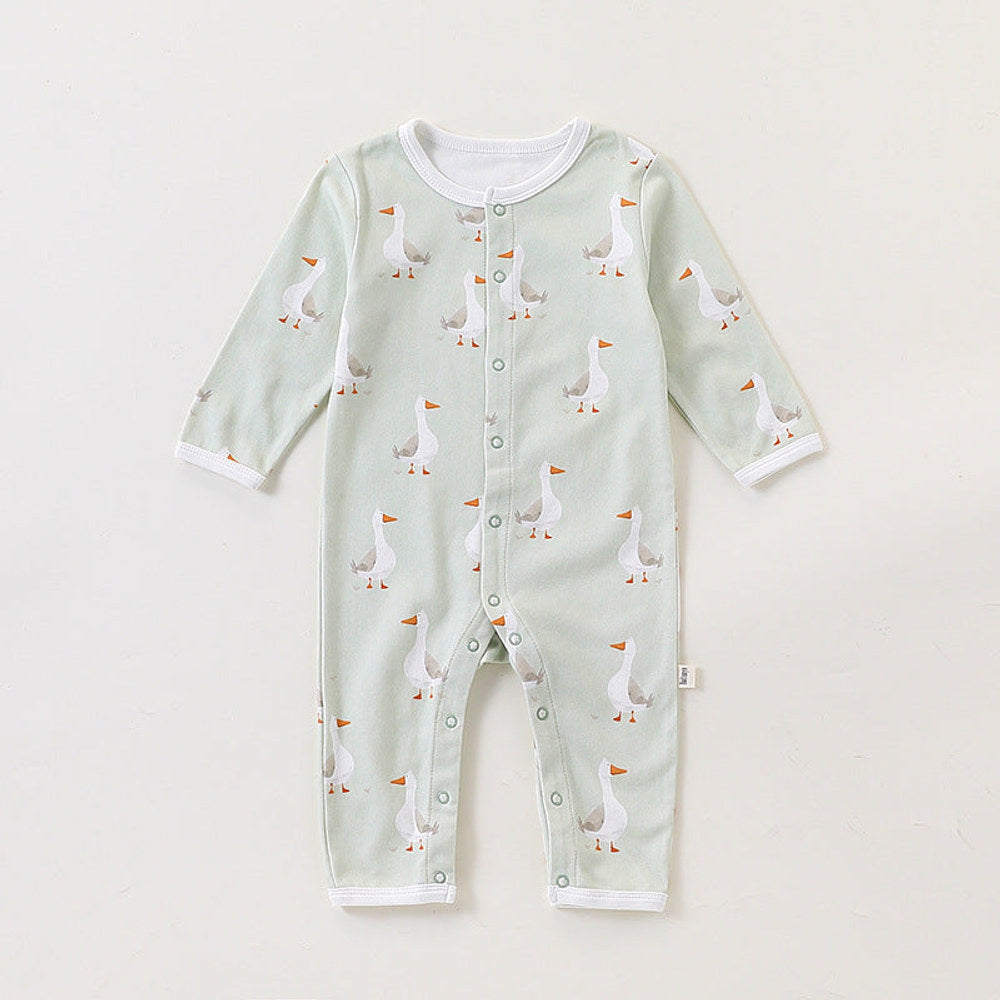 MyKids-USA® Baby Unisex Simple Animals Cartoon Pattern Long Sleeves Rompers