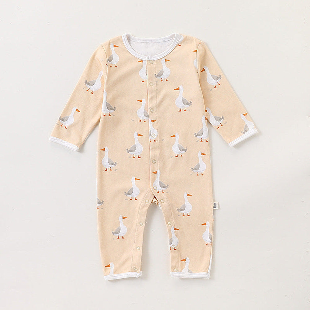 MyKids-USA® Baby Unisex Simple Animals Cartoon Pattern Long Sleeves Rompers