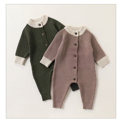 MyKids-USA® Baby Thickened Warm Knitted Long Sleeves Rompers