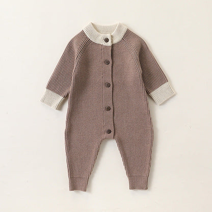 MyKids-USA® Baby Thickened Warm Knitted Long Sleeves Rompers