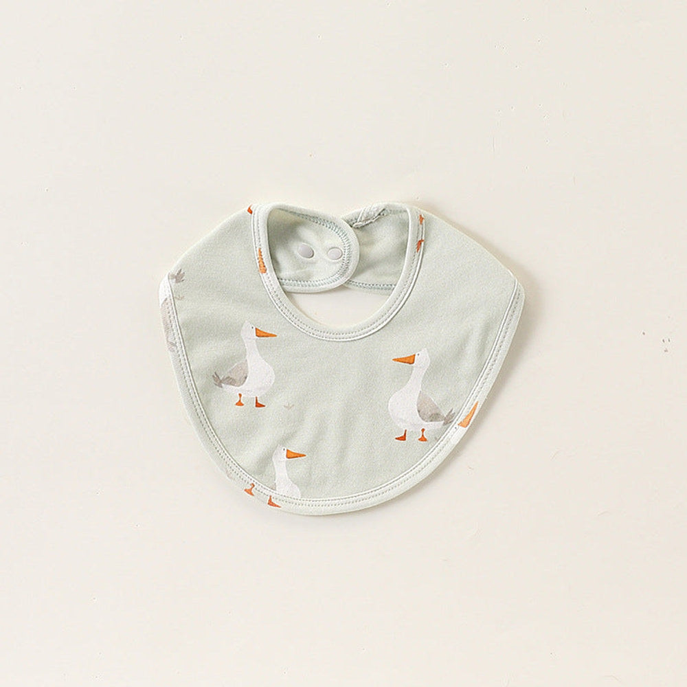 MyKids-USA® Adorable Cartoon Cotton Snap-on Bib