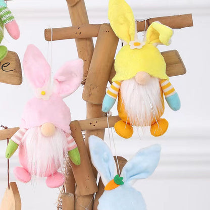 MyKids-USA® Easter Bunny Gnome Doll Elf Figure Pendant Decorative Props