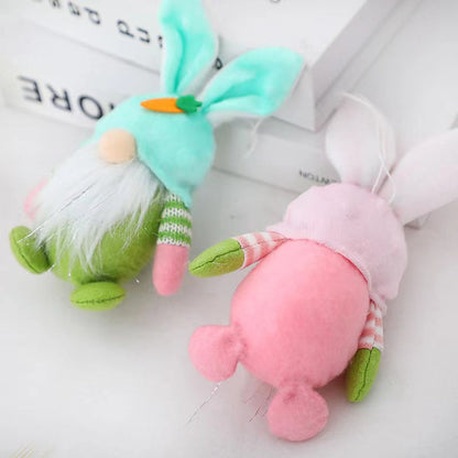 MyKids-USA® Easter Bunny Gnome Doll Elf Figure Pendant Decorative Props