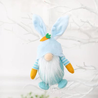 MyKids-USA® Easter Bunny Gnome Doll Elf Figure Pendant Decorative Props