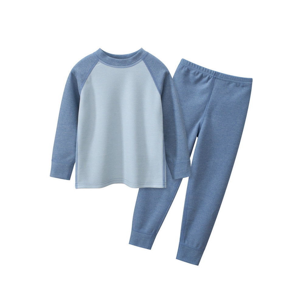 MyKids-USA® Kids Unisex Long Sleeves Simple Casual Top and Solid Color Long Trousers – Clothing Set